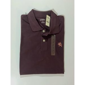 Express Merlot/Purple Polo Shirt